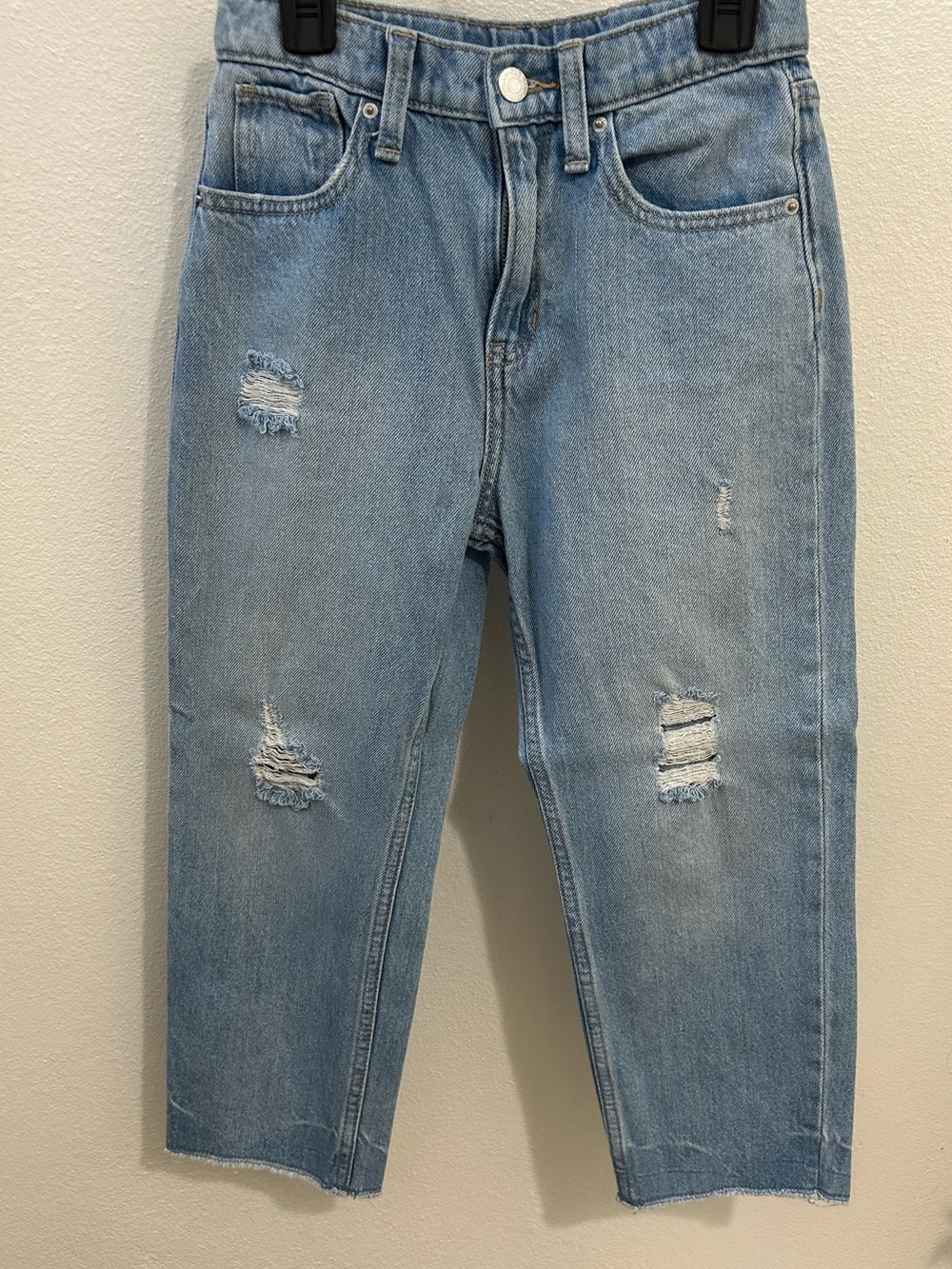 Old Navy Light Blue Distressed Kids Jeans